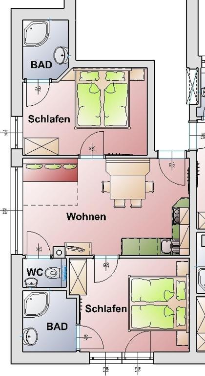 Appartements Stockinger Grossarl Rum bild